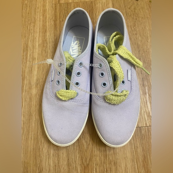 Vans Pastel lavander authentic lowpro Sneakers with Yellow Accents - Picture 2 of 4